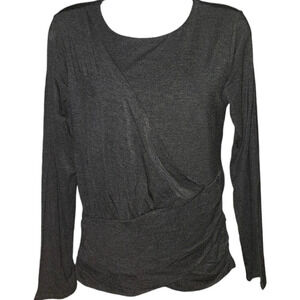 NWT Express Cross-Over Buttery Soft Long Sleeve Top